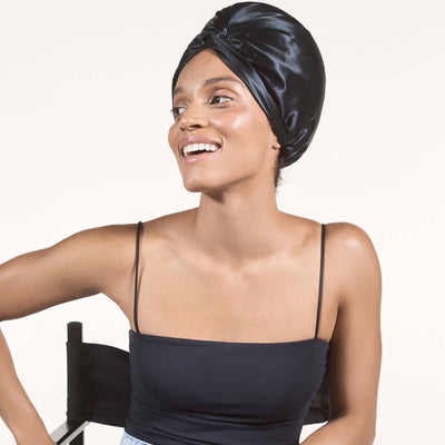 slip® Pure Silk Turban - Black