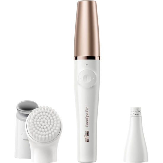Braun FaceSpa Pro 911 Facial Epilator White/ Bronze – 3-in-1 Facial Epilating, Cleansing & Skin Toning System