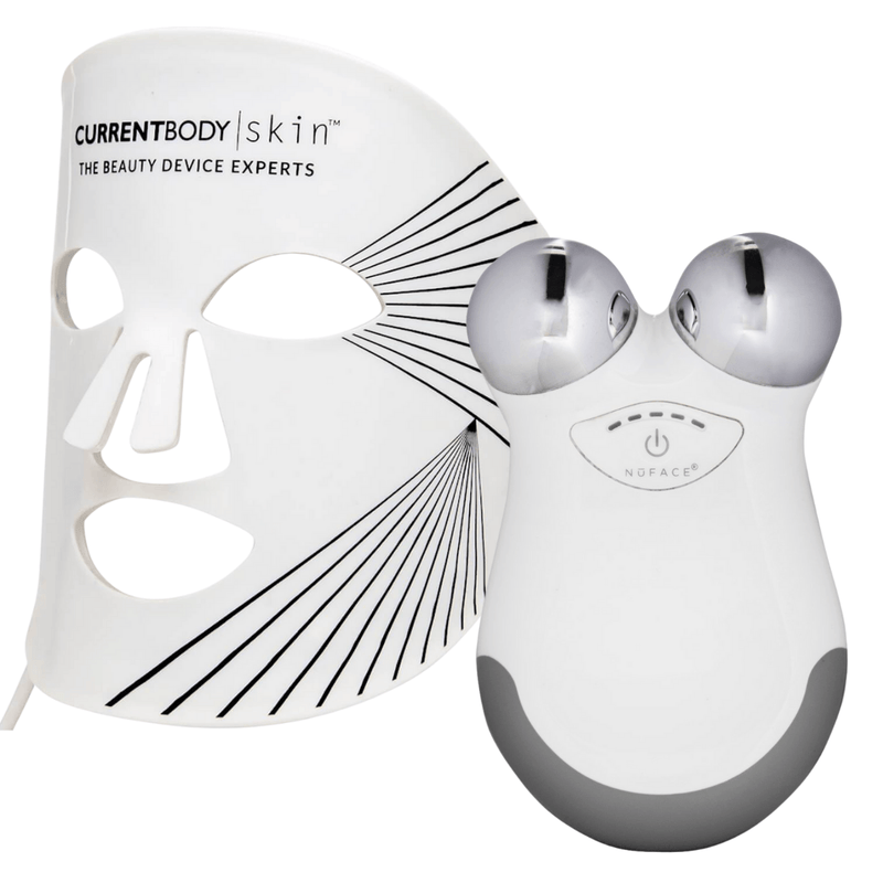 NuFACE Mini Facial Toner Device + CurrentBody Skin LED Mask