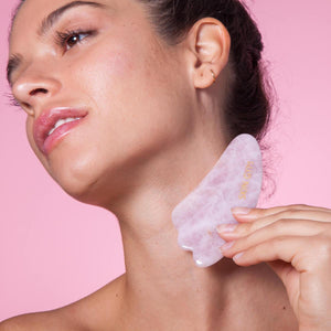 Skin Gym Rose Quartz Gua Sha Sculpty